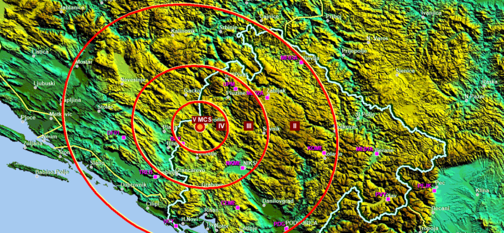 Slabiji Zemljotres U Crnoj Gori Mina