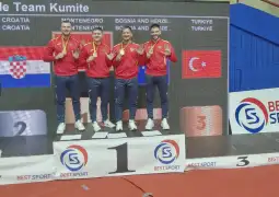 Kata tim karate reprezentacije; Foto: KSCG /Veljko Brnović/