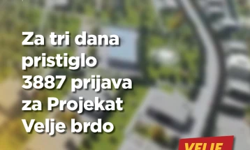 Za tri dana skoro četiri hiljade prijava za Velje brdo