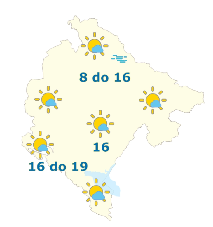 Sjutra pretežno sunčano, do 19 stepeni