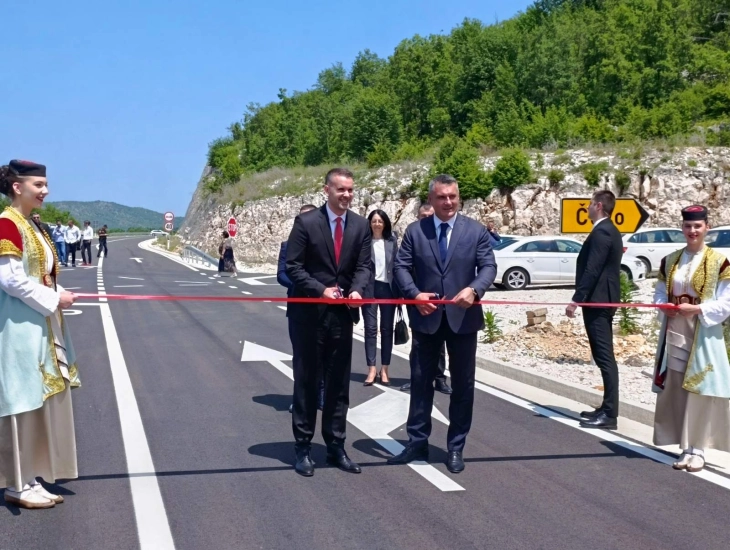 Road section enhances connection between Cetinje and Niksic