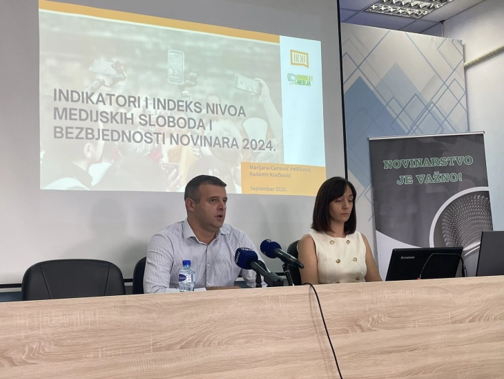 Prošle godine 24 slučaja napada, prijetnji ili pritisaka na novinare /AŽURIRANO/