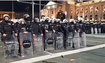 Tenzije na protestu u Beogradu 