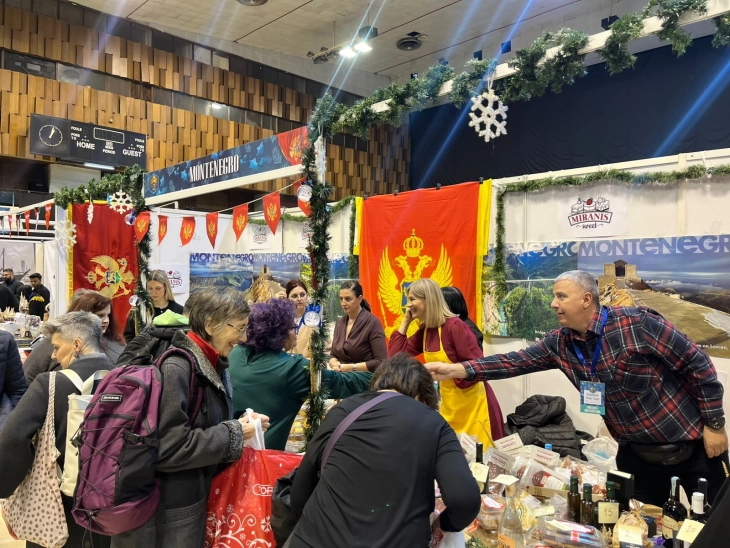 Montenegrin products at humanitarian bazaar in Sarajevo 