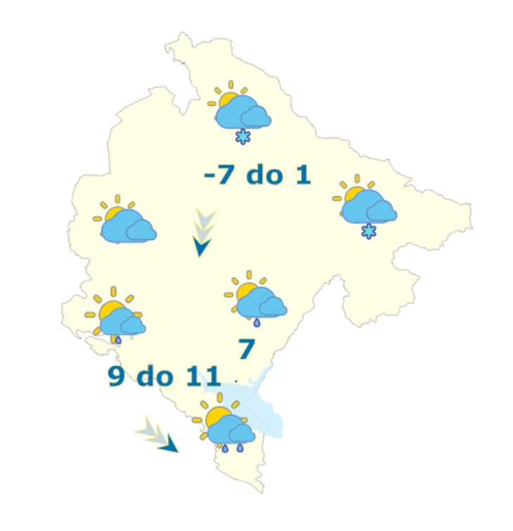 Sjutra prestanak padavina i razvedravanje, u petak ponovo kiša