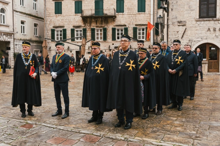 Kotor Hosts Central Ceremony of Legatura Montenegro of the European Order of Wine Knights 