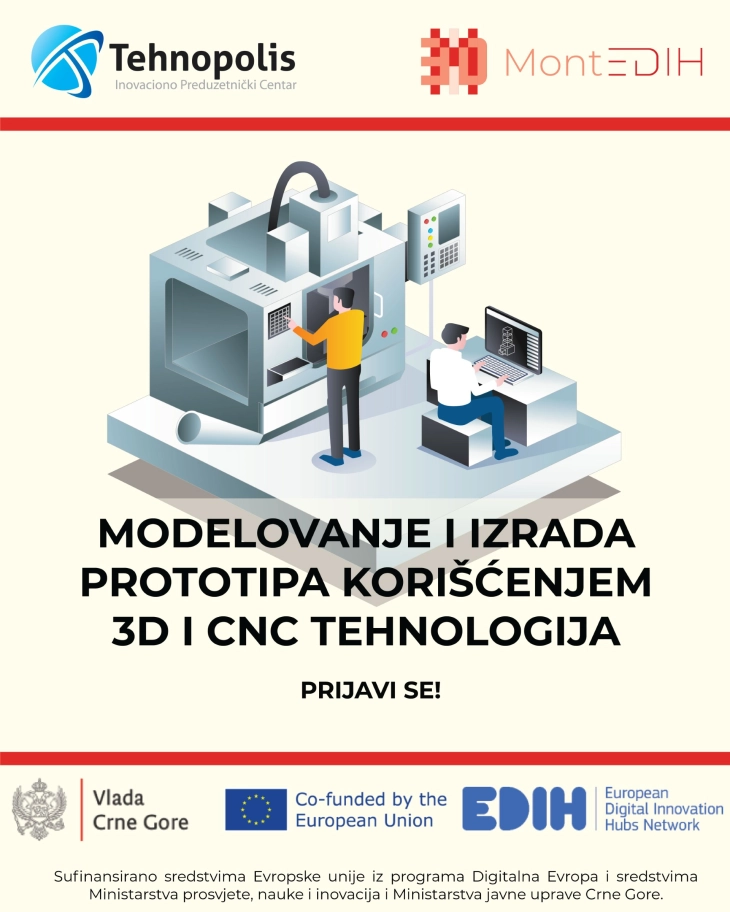 Free support for product development using 3D and CNC technology