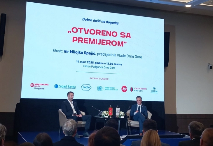 Spajić sjutra na događaju Otvoreno sa premijerom