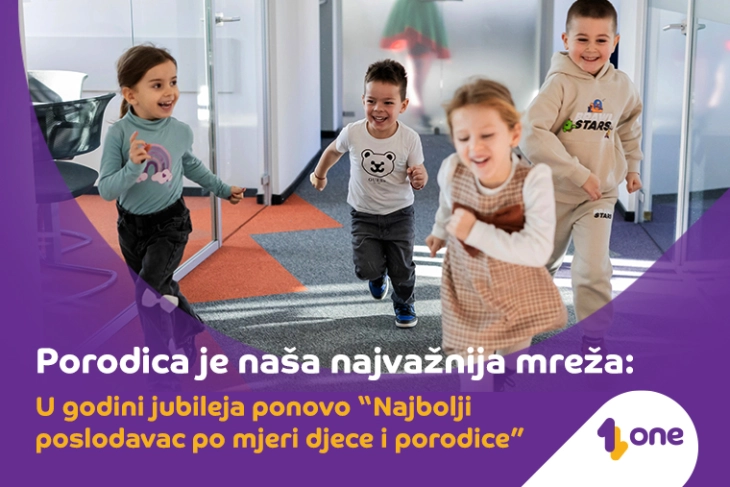 Kompanija One u godini jubileja ponovo najbolji poslodavac po mjeri djece i porodice