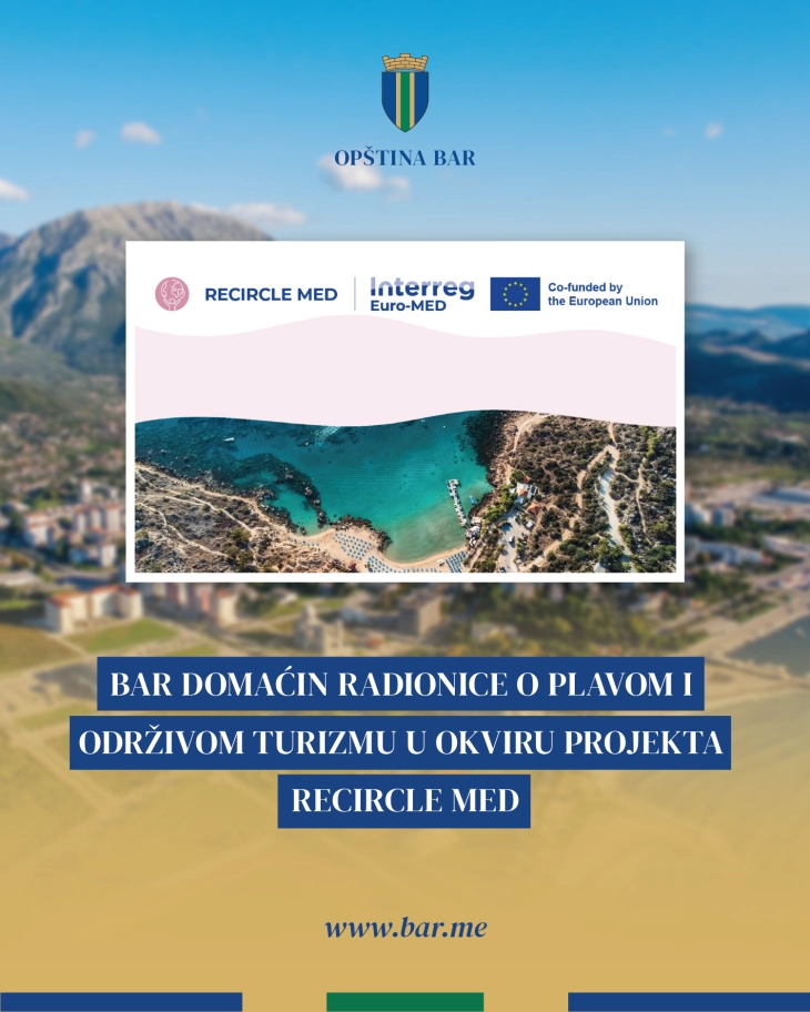 Bar domaćin radionice o plavom i održivom turizmu