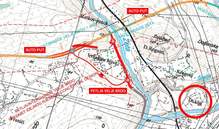 Monteput: Smokovac–Tolosi motorway route does not threaten the Duklja archaeological site