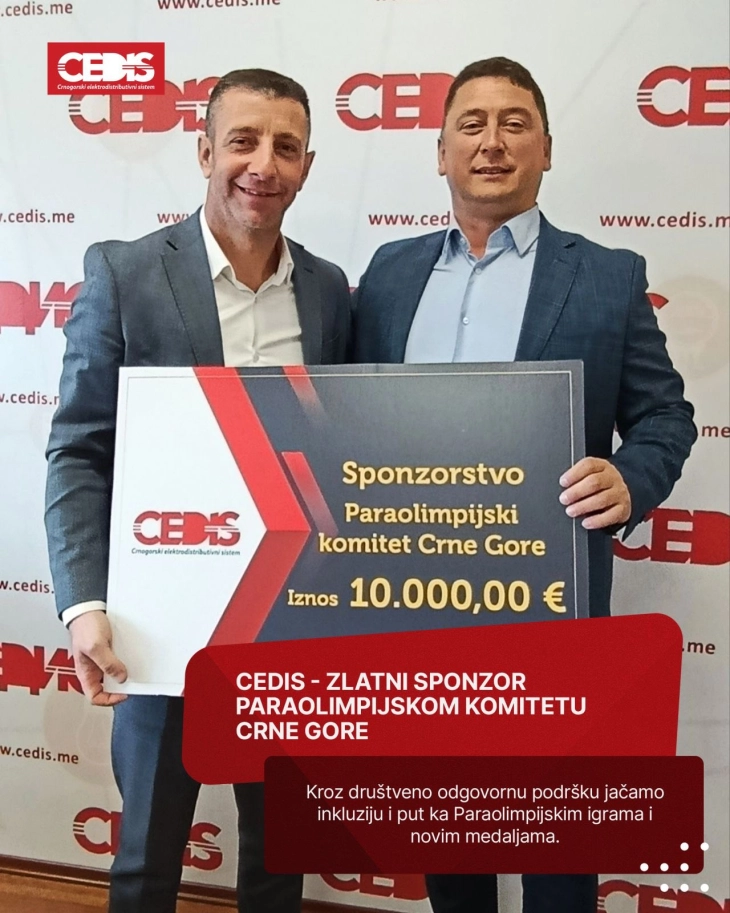 CEDIS  zlatni sponzor Paraolimpijskog komiteta