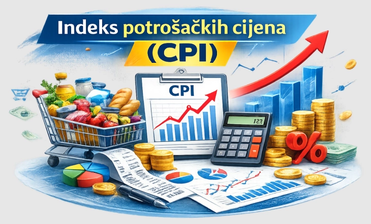Monstat: Inflation rate at 3.1 percent in March 