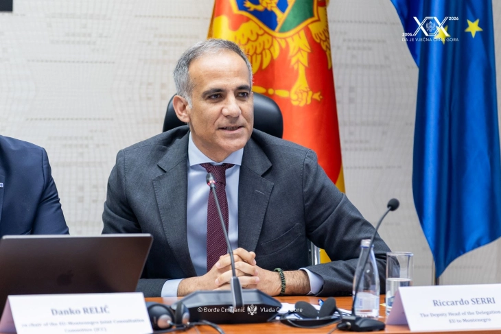 Serri: Historic chance for Montenegro to complete EU accession process