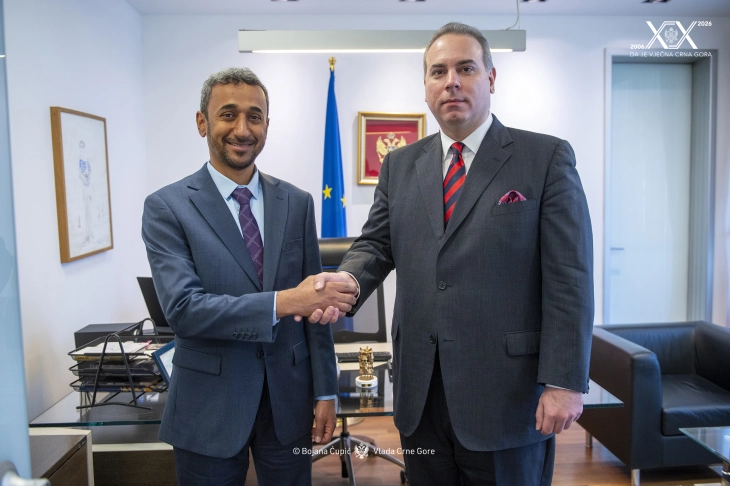 UAE zainteresovani za dodatno unapređenje investicija u Crnoj Gori