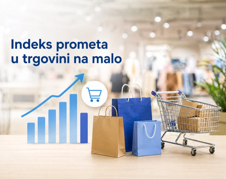 Monstat: Veći promet robe u trgovini na malo