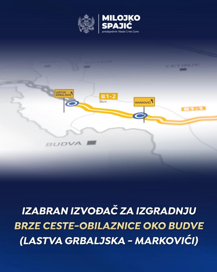 Spajic: Contractor selected for the Markovici – Lastva Grbaljska section