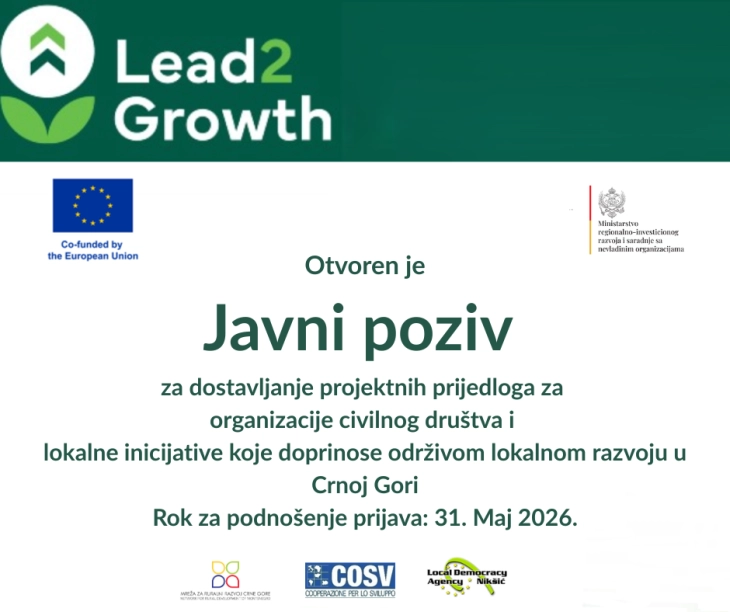 Otvoren poziv vrijedan 350 hiljada EUR za razvoj ruralnih zajednica u Crnoj Gori