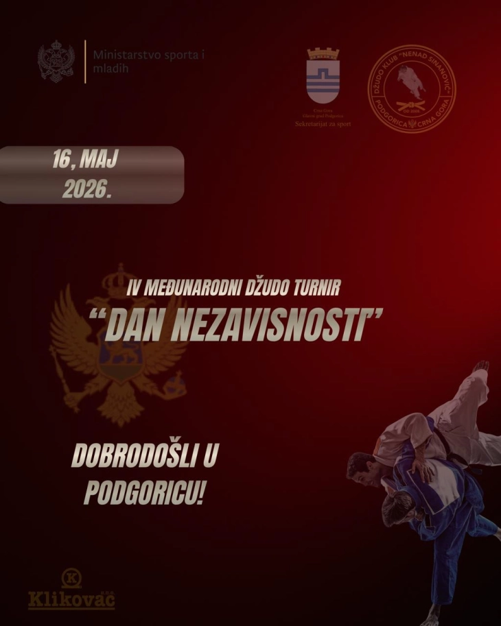 Sjutra  međunarodni džudo turnir Dan nezavisnosti
