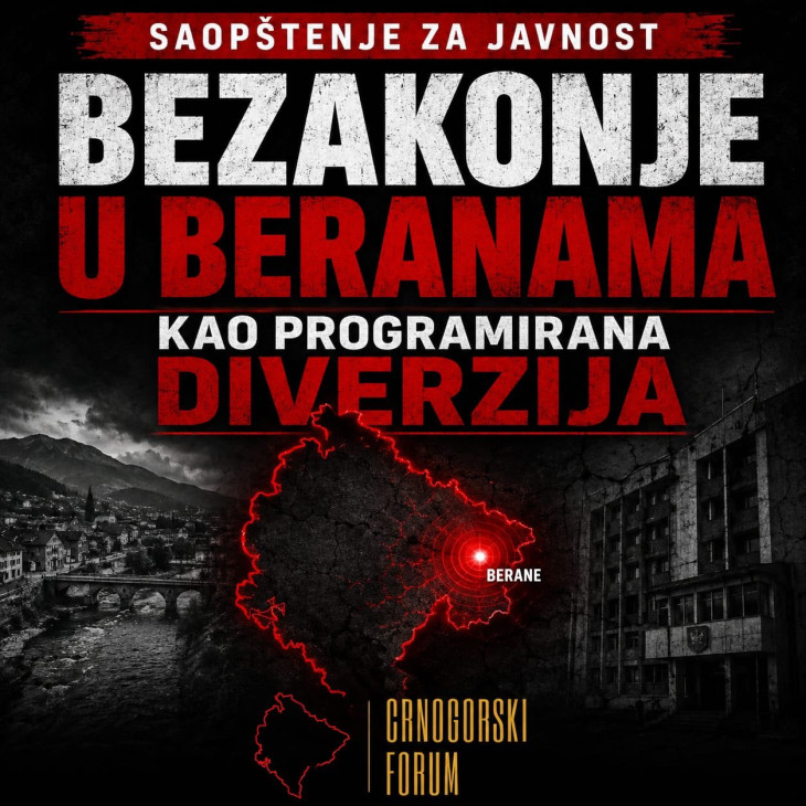 Crnogorski forum: Bezakonje u Beranama kao programirana dive