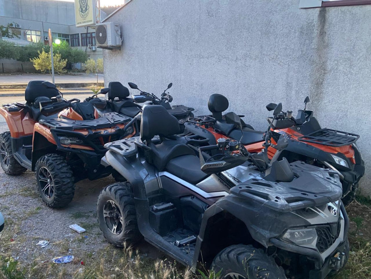 Ulcinj: Policija isključila četiri kvad vozila iz 