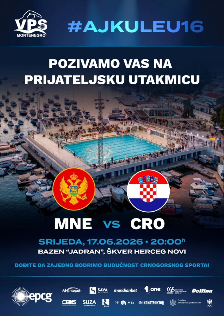 Mladi vaterpolisti naredne srijede sa Hrvatskom