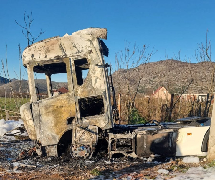 Uhapšen osumnjičeni za paljenje kamiona