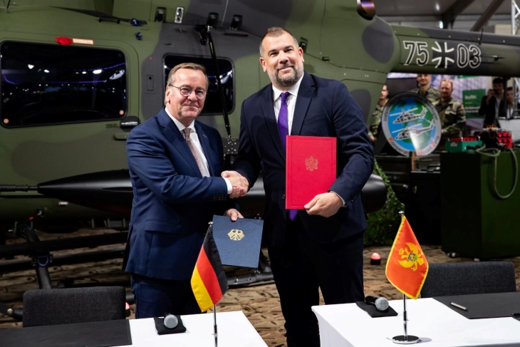 Krapovic signs Agreement on procurement of military and defense equipment in Berlin