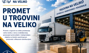 Promet u trgovini na veliko u prošloj godini 4,1 milijardu EUR