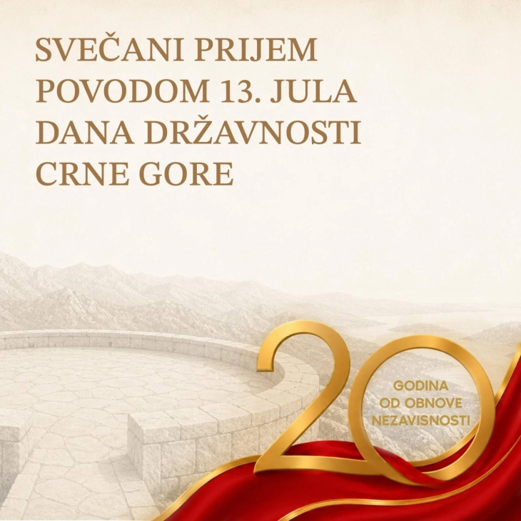 Milatović organizuje prijem Dana državnosti na Cetinju