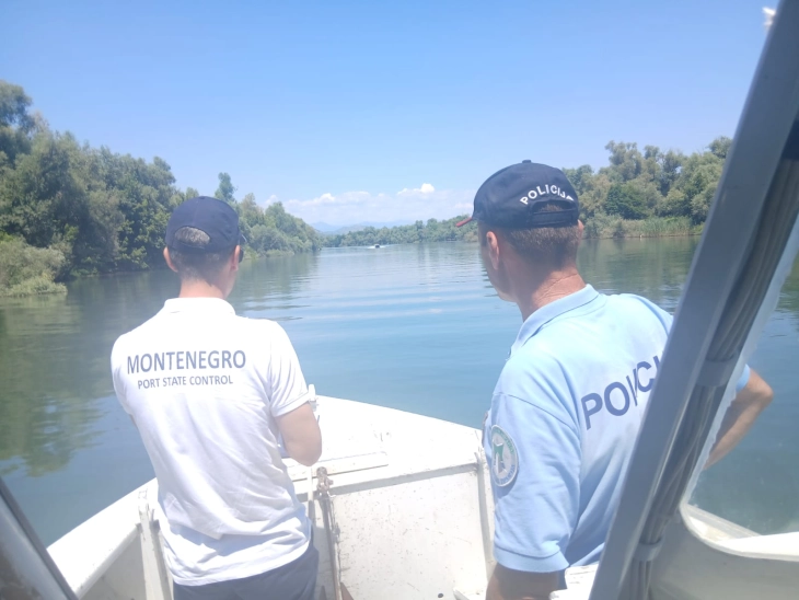 Kontrola bezbjednosti plovidbe na Skadarskom jezeru, utvrđene nepravilnosti kod dvije osobe