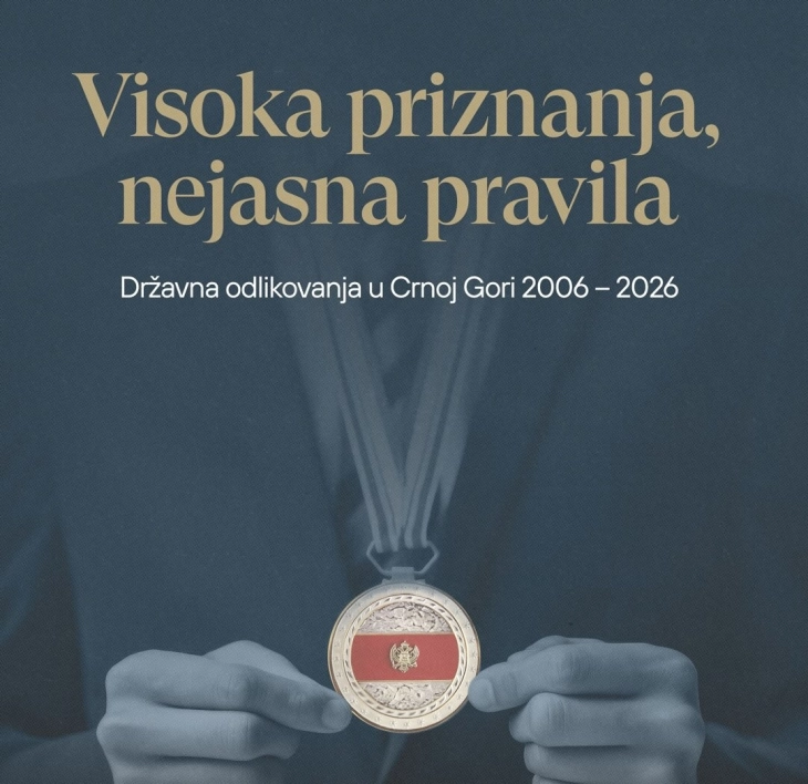 Predsjednici Crne Gore dodijelili 200 državnih odlikovanja za 20 godina