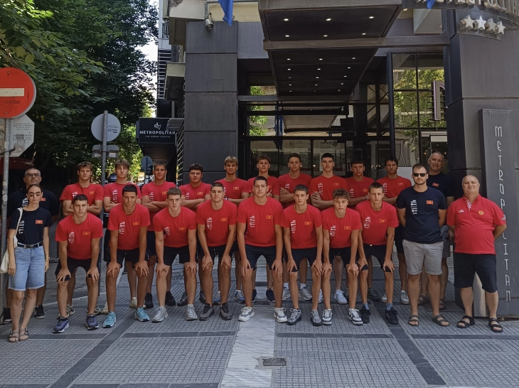 Mlada vaterpolo reprezentacija na Balkanskim igrama u Solunu