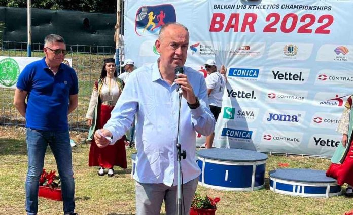 Lalošević na otvranaju atletskog prvenstva Balkana u Baru