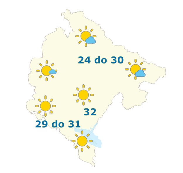 vrijeme, prognoza, 20. jun 2022. godine