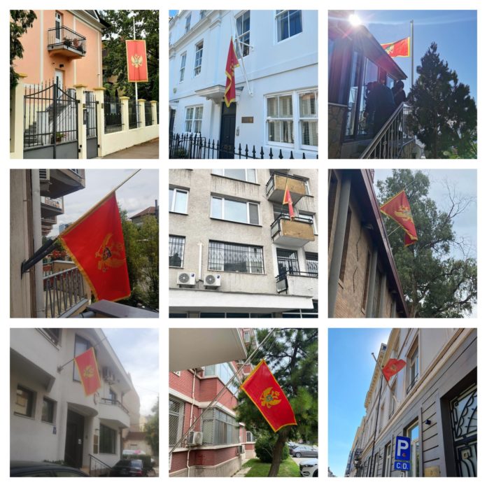 diplomatsko-konzularna predstavnistva, misije CG pri medjunarodnim organizacijama, zastave na pola koplja