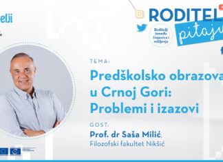 Saša Milić, profesor Filozofskog fakulteta u Nikšiću, Udruženje Roditelji, podkast, predškolsko obrazovanje