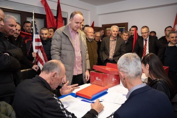 Albanski forum, predaja izborne liste za lokalne izbore u Tuzima