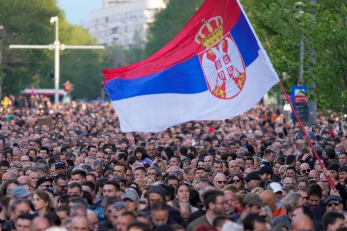 srbija, beograd, protest protiv nasilja