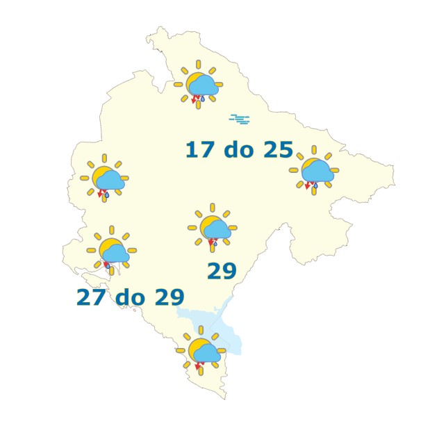 vremenska prognoza 14. jun 2023.