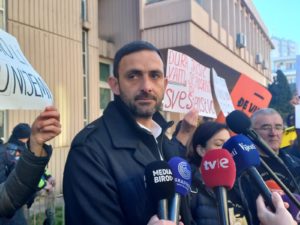 protest povodom suđenja Bobanu Batrićeviću
