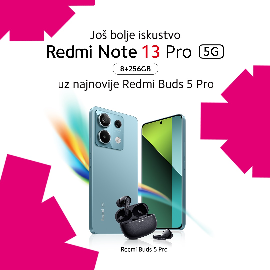 Redmi Note 13, Redmi Note 13 Pro i Redmi Note 13 Pro 5G od sada su u našoj ponudi!