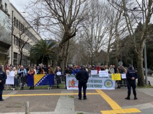 protest 27. februar, posjeta Milorada Dodika