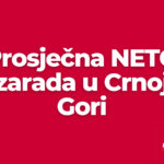 Prosjecna neto zarada u Crno Gori