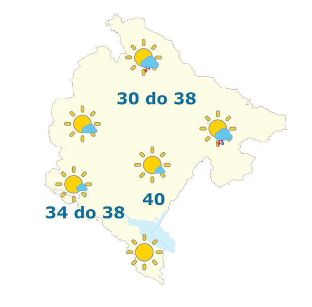 vremenska prognoza za 14. jul