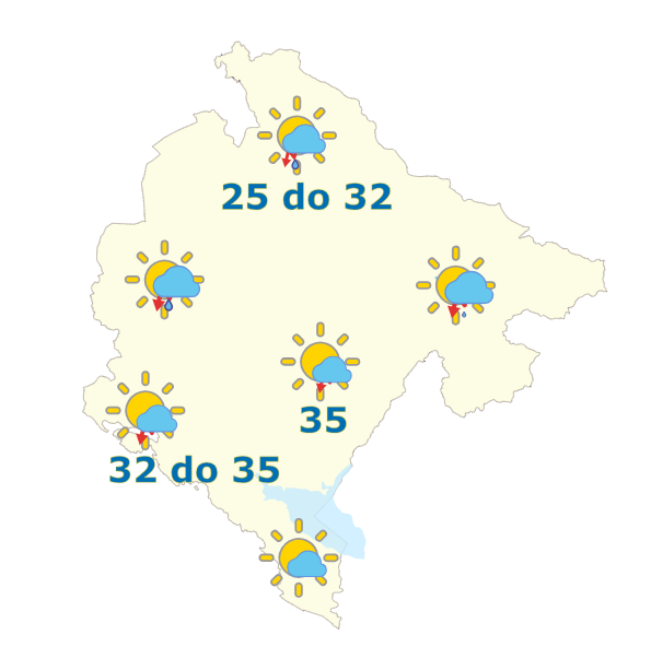 vremenska prognoza za 22. jul