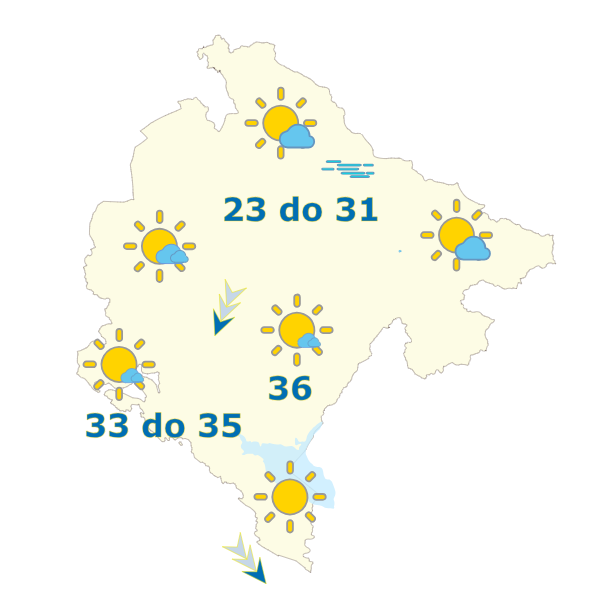 vrijeme prognoza za 4. avgust 2024. godine