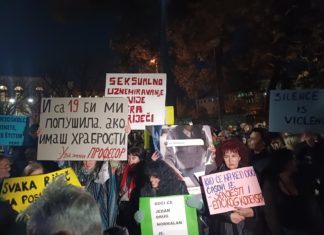 protest, gimnazija, podgorica, seksualno uznemiravanje