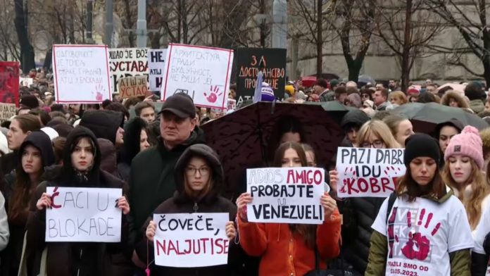 Srbija, generalni štrajk, protest, blokada