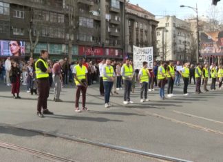 srbija, protestni marš, beograd, studenti